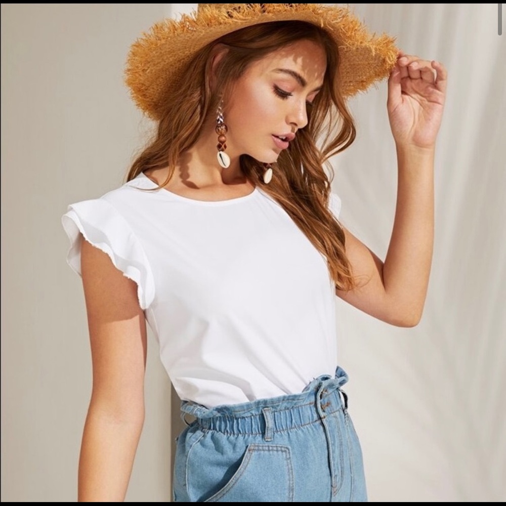 NWT Express Ruffle Sleeve Top